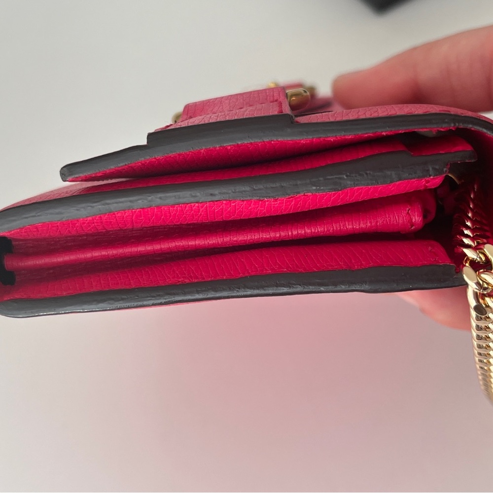 Gucci Leather Continental Wallet With Horsebit in Fuchsia/ Pink - Picture 11 of 15
